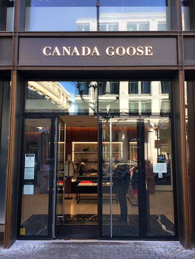 Canada Goose Modehaus Frankfurt Innenstadt
