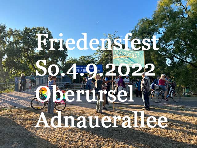 Friedensfest Oberursel Sonntag 4. 9. 2022