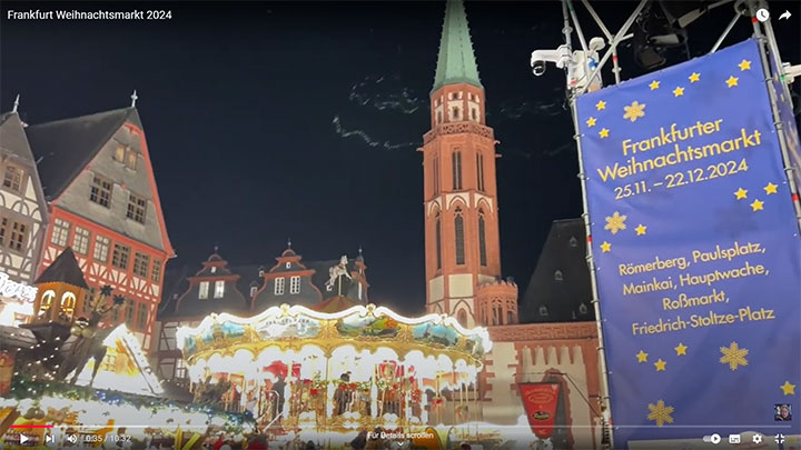 Frankfurt Weihnachtsmarkt 2024 Römerberg Paulskirche