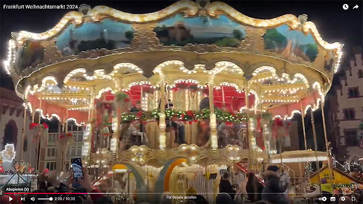 Frankfurt Weihnachtsmarkt 2024 Römerberg Paulskirche