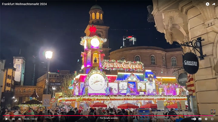 Frankfurt Weihnachtsmarkt 2024 Römerberg Paulskirche
