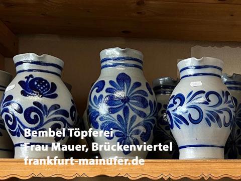 Bembel Töpferei, Frau Maurer, Sachsenhausen, Frankfurt